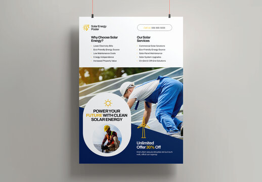 Solar Energy Poster Layout