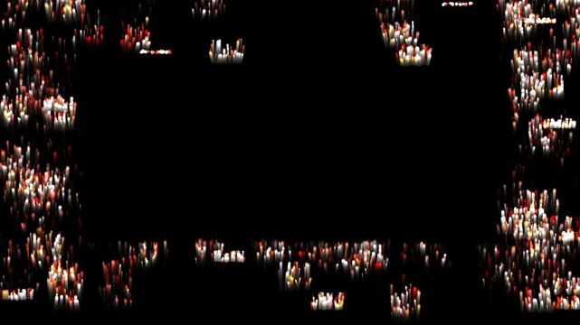 Burning Crimson Hellfire Embers Rising Border Frame Overlay