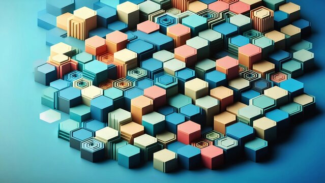 abstract background made of glossy spheres