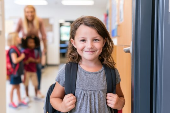Elementary Student Ready for a New School Year