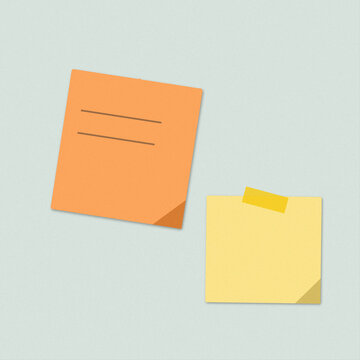 Orange folder with purple divider on white paper isolated on white background