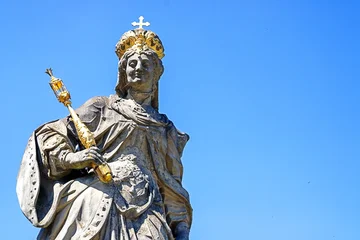 bamberg, deutschland - statue der heiligen kaiserin kunigunde mit textfreiraum © ArTo