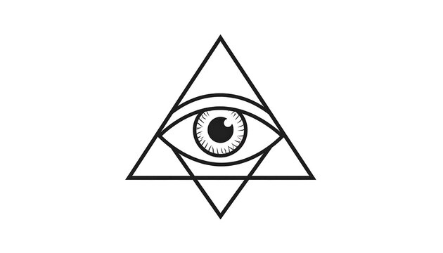 Eye in Triangle Symbol.