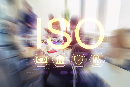 Meeting focused on ISO standards and their implementation in business practices at a conference room