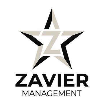 Zavier Management corporate logo featuring a stylized letter Z inside a star icon