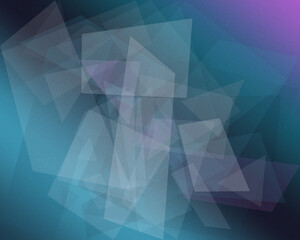 Fototapeta premium Abstract blue geometric polygons form a modern low-poly texture, creating a calm futuristic mood for tech, web design, and promotional layouts with copy space.
