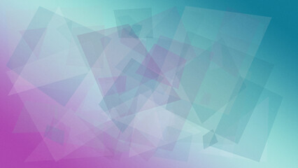 Obraz premium Abstract geometric shapes in a soft blue and pink gradient create a modern, calm mood, ideal as a background for banners, websites, and presentations with copy space.