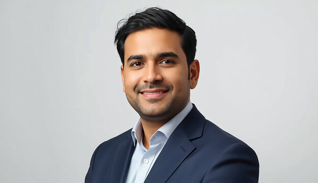 A man in a suit and tie smiles confidently, showcasing a professional appearance.