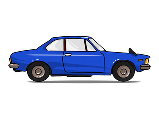 Fototapeta premium blue toy car