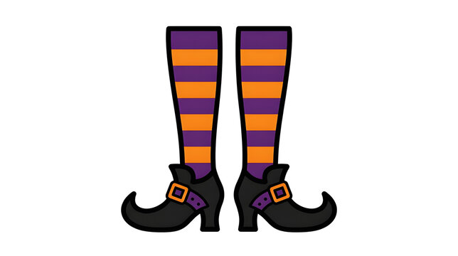 Witch Leg Stockings with Pointy Shoes