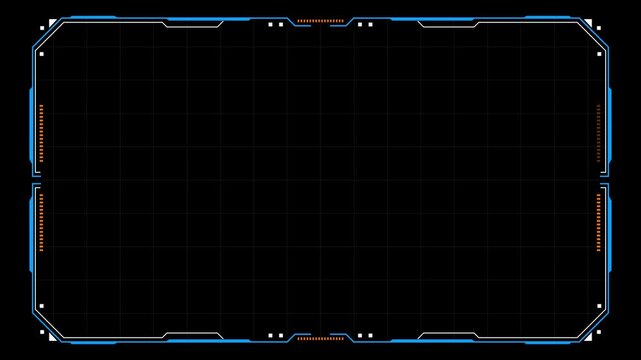 High-tech digital dashboard with interference effects, user interface controls, animated HUD graphics, and futuristic monitoring systems. Suitable for artificial intelligence, cybersecurity, virtual r