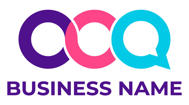 Abstract speech bubble logo for communication platforms.