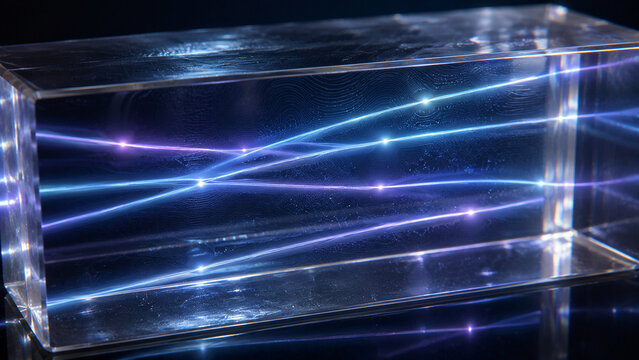 Ultra Realistic Optical Spatial Soliton Network Scientific Beauty Nonlinear Optics Background
