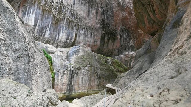 Famous Parrizal de Beceite River Route in Teruel Aragon Spain