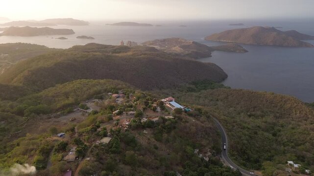 Parque Nacional Mochima desde Los Altos de Sucre , Venezuela