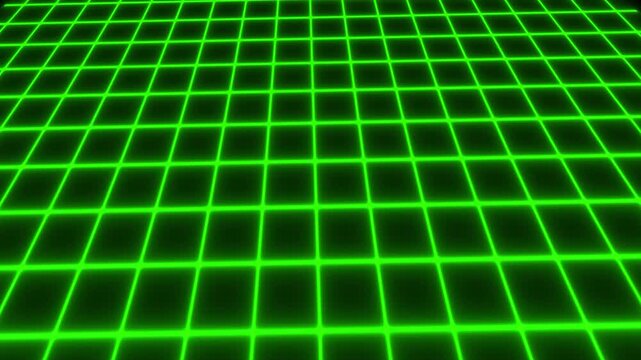 Intersecting green lines on black animated background forming moving grid and digital graph display, Animated Black Background with Green Grid Lines and Intersecting Lines graph.