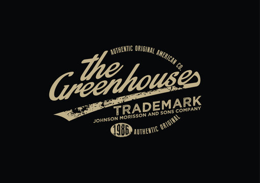 Vintage Stamp Style Logo Design