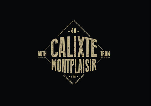 Craft Brand Vintage Emblem Logo
