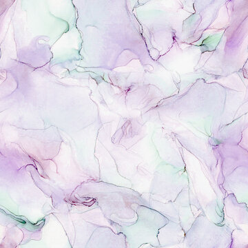 Soft Pastel Alcohol Ink Seamless Abstract Background Pattern