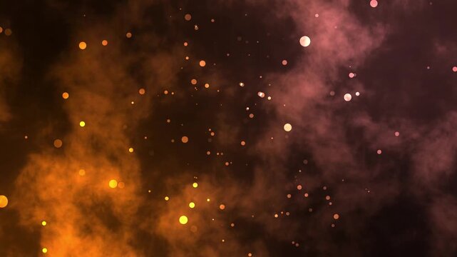 Abstract background flying pass through the milky way galaxy with stars and space dust in the universe dark and grain processed. 4k video