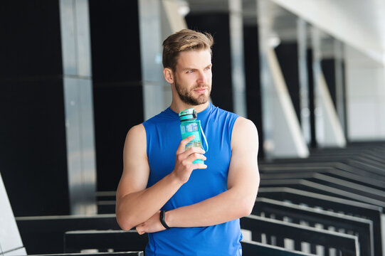 Sport man thirst drinking water. Hydration vitality. Be hydrated. Thirsty runner workout. Thirsty man drink water. Sport runner man has thirst. Healthy lifestyle. Water balance. Thirst quench