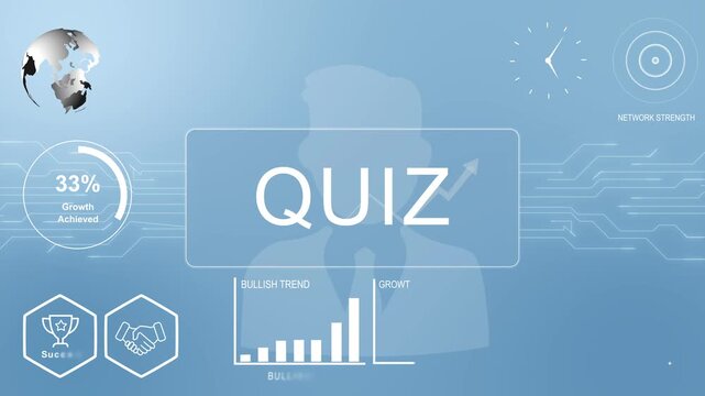 Quiz, Hologram Concept Virtual Reality