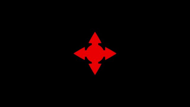 Four Direction Arrow Navigation Control Icon Animation for Move Resize and Position UI UX Interface on 