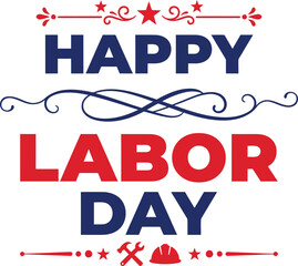 Happy labor day celebration festive graphic for us workers september holiday greetings © Manik Miah