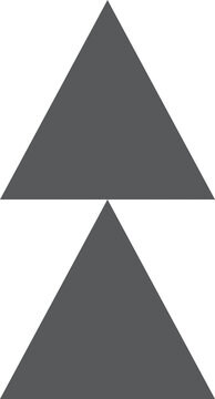 Two simple geometric triangles pointing upward