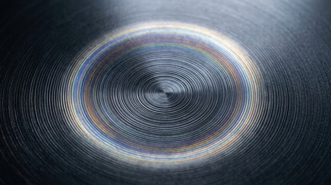 Abstract concentric circular light pattern digital art background for wallpaper and design use