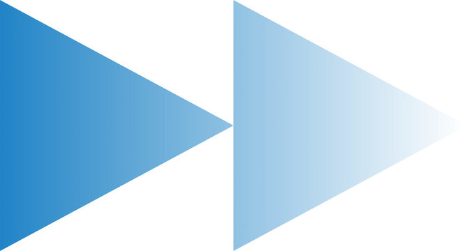 Two blue directional arrow icons pointing right