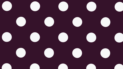 "Abstract white polka dot geometric pattern on dark purple background with evenly spaced circular grid modern vector design" © Anum