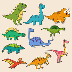 Dino cute doodle art illustration © Akatheone12