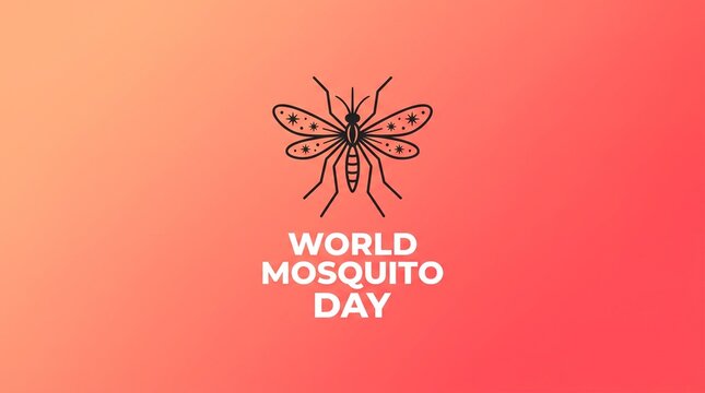 World mosquito day vector illustration