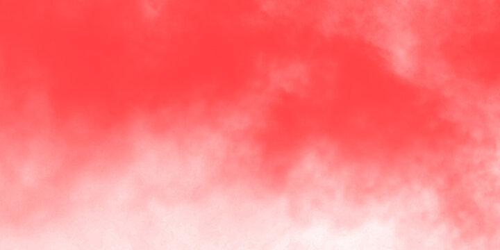 Abstract red smoke or cloud texture background with gradient fade isolated on transparent background