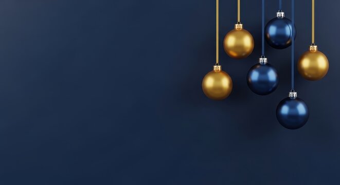 Abstract close up of glowing colorful spheres in dark space.