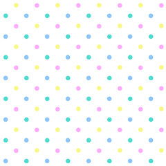 Party Polka Dots on White Seamless Repeat © Sharon Schwalbe