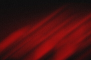 Abstract red neon wave lines on dark background vector illustration © ya