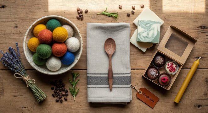 Colorful Easter eggs and craft supplies for holiday decoration. Creative DIY Easter craft scene with vibrant eggs and art tools.