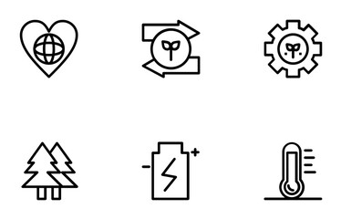 Fototapeta premium Ecology Icons
