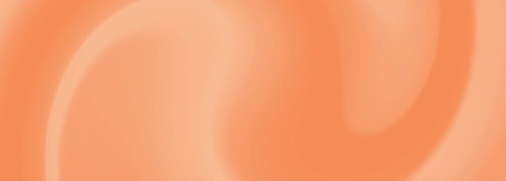 Smooth peach orange gradient artistic pattern abstract liquid swirl background design texture.