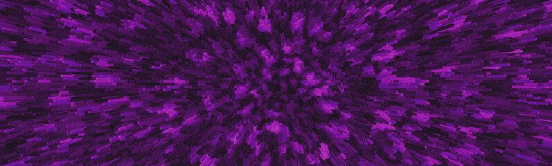 Fototapeta premium Abstract Purple Radial 3D Geometric Background with Dynamic Depth Effect