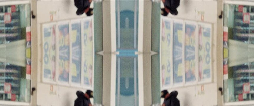 Trippy Mirrored Psychedelic Panorama Seamless LoopAbstract Hypnotic Visual