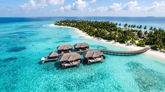 Luxury beach resort vacation in bora bora french polynesia travel destination paradise island getaway dream