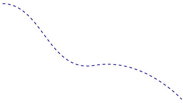 Business growth arrow dotted line animation on black background. dotted line graph arrow, dashed arrow pointing upwards, showing growth and progress. success, development and economic growth concept