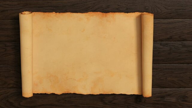 Paper scroll or parchment animation. Two types of luma matte for background and text. 