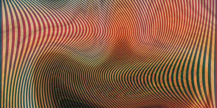 Multicolor vibrant wavy lines background with artistic warp texture effect