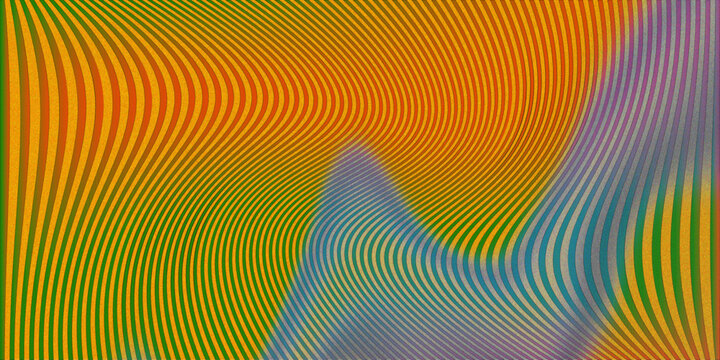Abstract background featuring green and orange waves with soft textures