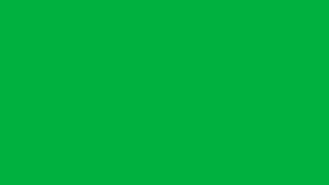 Hand drawn white lightning burst animation on green screen, 2D cartoon electric energy explosion for anime VFX