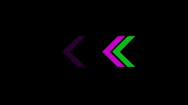 Up arrow animation on green background. direction arrow icon motion. Up arrow isolated. swipe up pointing video footage-4k green background icon animation